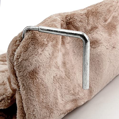 CanadianCat Company | Katzen Kuschelsack für Heizkörper | Beige | Liegemulde mit verstellbaren Bügeln