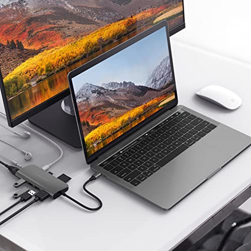 Image of Hyperdrive Power 9-in-1 USB C HUB Space Grey