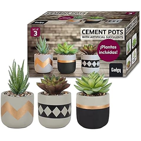 Gadgy Plantas Artificiales Decorativas con Maceta Cover