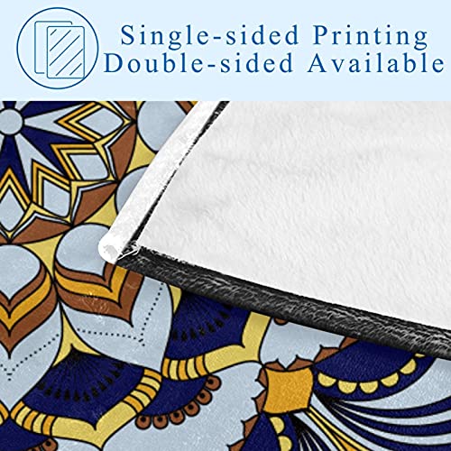 Couverture douce pour frissons canapé et lit plaid mandala réconfortant - 5