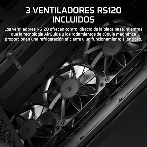 Caja PC CORSAIR 3200D RS evita daños en gráfica y oculta cables molestos 5