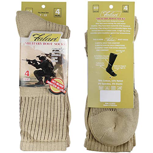 Falari US Army Military Boot Socks Combat Trekking Hiking Policemen Firefighter Security Guard Out Door Activities Socks3