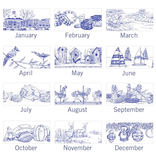 Image of AT-A-GLANCE 2026 Wall Calendar, 12 inch x 12 inch, Medium, Illustrator's Edition (G10001726)