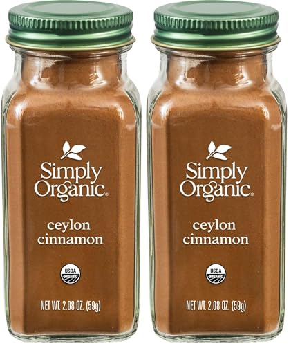 Simply Organic Ceylon Ground Cinnamon, 2.08 Ounce (Pack of 2)