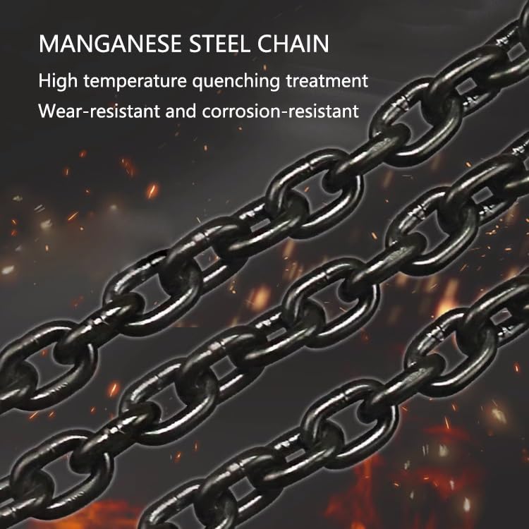 DNGXAOYA Plate Lifting Tongs with 4 Chains,Lifting Clamps,Load Capacity 1.6T-3.2T/3527lb-7054lb, Jaw Opening Up to 15mm-25mm/0.6in-1in, Chain Length 1-3 Meters.(3.2 ton Chain 1m)