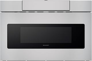 SHARP SMD2470ASY Microwave Drawer Oven, 24-inch, 1.2 Cubic Feet, 950 Wat...