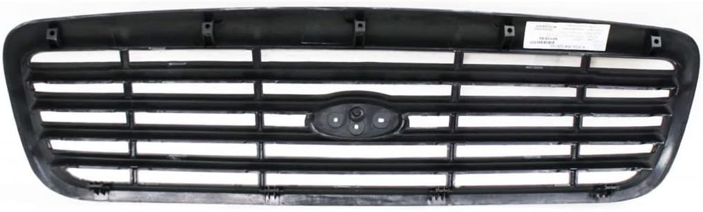 For Ford Crown Victoria Grille Assembly 1998-2011 | Painted Black Shell & Insert | w/Police | Plastic | FO1200379 | XW7Z8200AAA