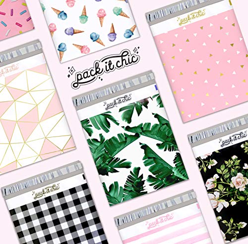Pack-It-Chic-10X13-100-Pack-Sprinkles-Pattern-Poly-Mailer-Envelope-Plastic-Custom-Mailing-Shipping-Bags-Self-Seal