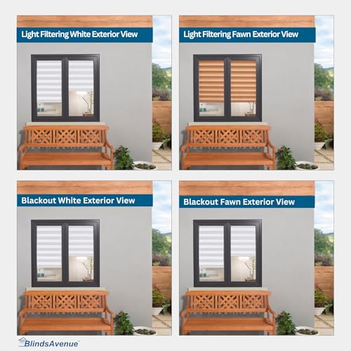 BlindsAvenue Cordless Pleated Window Shades, Easy Install, No Drill No Tools, White, Light Filtering Blinds, Size 46" W x 64" H by BlindsAvenue - Image 3