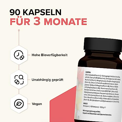 Multivitamin Kapseln von edubily nutrition mit Vitaminen und Mineralstoffen