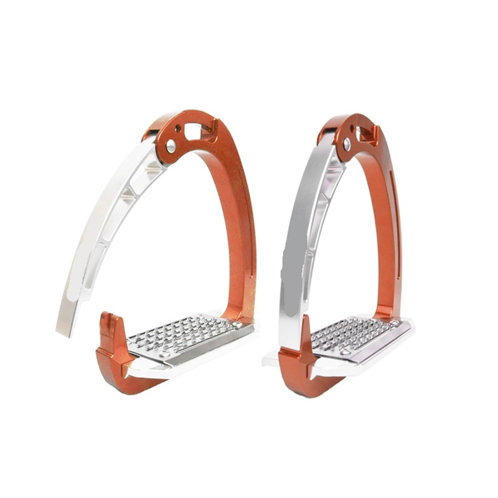 Estribos de Caballo Estribos seguros for montar a caballo, equipo for caballos, diseño de liberación rápida Para deportes(ROSE GOLD)