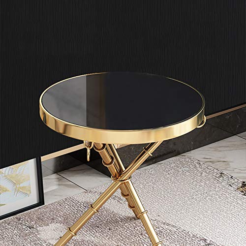 Tempered-Glass-Side-TableGold-Stainless-Steel-Base-Telephone-TableCorner-TableLiving-Room-Furniture19622 Tempered Glass Side TableGold Stainless Steel Base Telephone TableCorner TableLiving Room Furniture19622