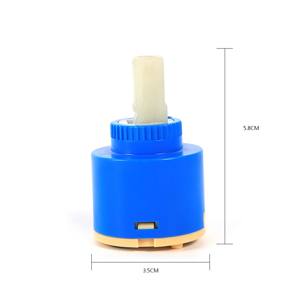 40mm keramische schijf kraan cartridge, Mengkraan Binnencartouche, Vervangende 35mm/40mm kunststof Keramische Kraan Mengspoelklep, for Badkamer- of Keukenkranen(35mm