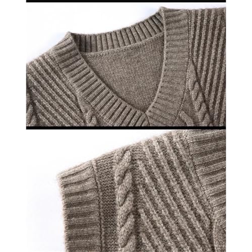 Dcvmvmn Men's Autumn And Winter Thickened Slim Fit Sleeveless Warm Sweater Vest3