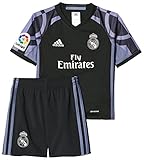 adidas 16 1  adidas Real Madrid CF 2015/16 3 SMU Mini Conjunto Jugador, niño, Negro/Morado, 1-2 años