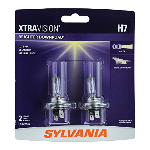 SYLVANIA H7XV.BP2 XtraVision Halogen Headlight Bulb, (Contains 2 Bulbs)