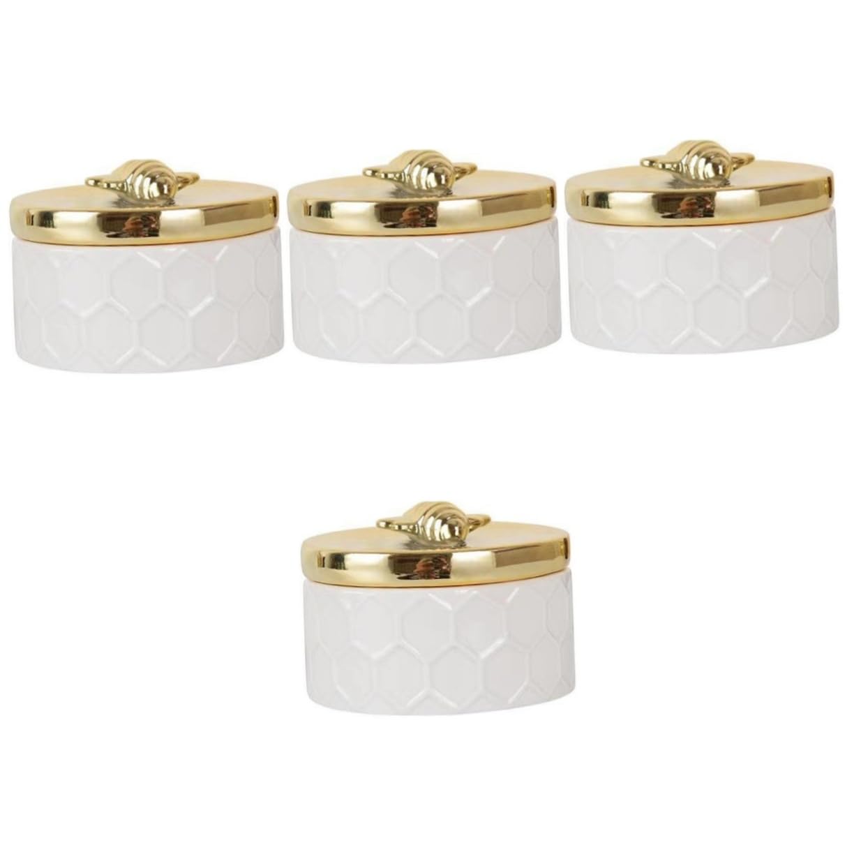 Boîtes de rangement en céramique Healvian lot de 4 pour bijoux