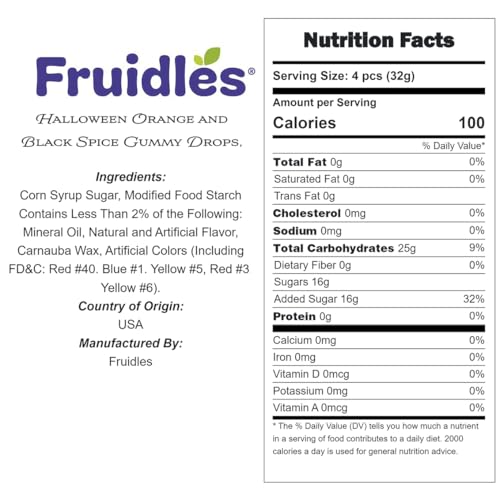 Fruidles Halloween Gummy Drops 8 oz miniatura 2
