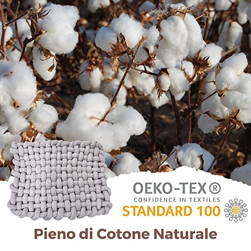 Tappeto Intrecciato a Nodi per Bambini - Morbido