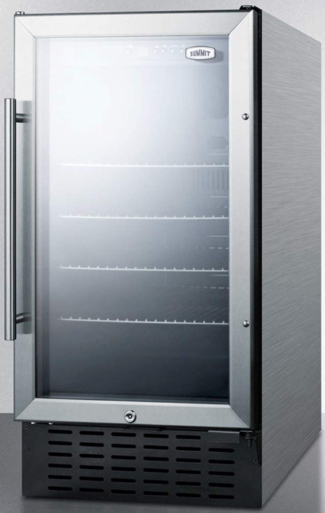 Summit Scr1841bcssada Undercounter Beverage Refrigeration, Glass/Stainless-Steel on Fridge.com - View 2