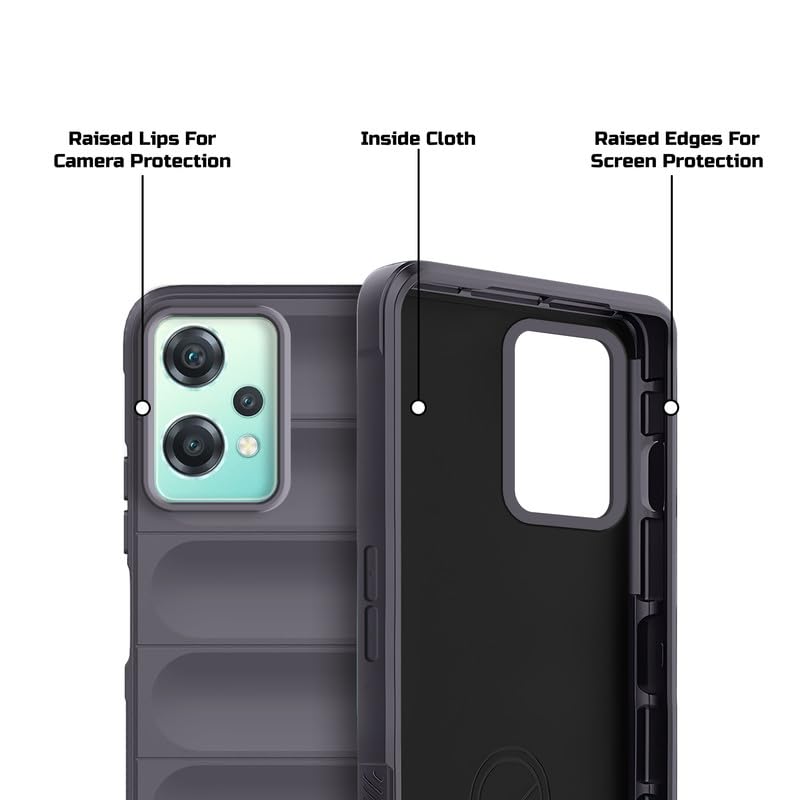 Image of Mr. Case Silicone Back Cover Case for OnePlus Nord CE 2 Lite 5G | Comfort Grip Soft Touch Matte TPU | - Gray