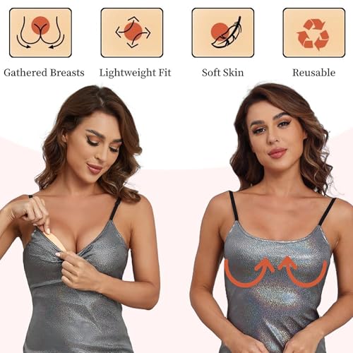 Image of DEPOVOR Ultra Boost Inserts Double-Sided Adhesive Pads Sticky Bikini Padding Inserts for Sports Bra Swimsuit