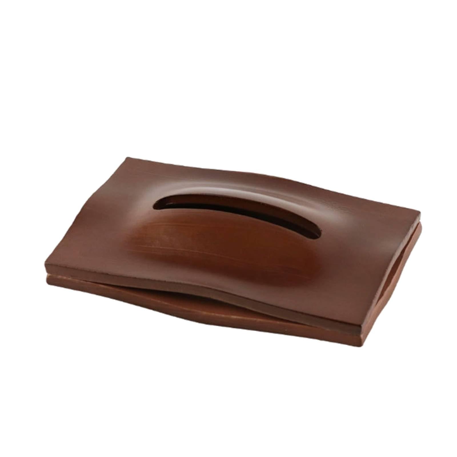 Baoblaze Porta Fazzoletti di Carta Porta Fazzoletti Scatola Dispenser Contenitore Rettangolare Estetica Calda Spigoli Arrotondati Materiale Composito Adatto, No Wood Grain