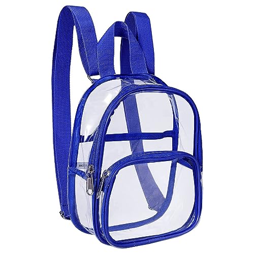 PVC Transparent Bag Outdoor Sports Field Mini Travel Backpack Backpack Mini Backpack Organizer Insert, Blue, One Size
