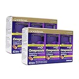 GoodSense Omeprazole Delayed Release Tablets 20 mg, Acid Reducer, Treats Heartburn, 42 Count (Pack of 2)
