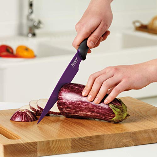 Image of Tovolo Comfort Grip Stainless Steel Slicing Knife for Fish, Pork, Poultry, 8.5 Inches