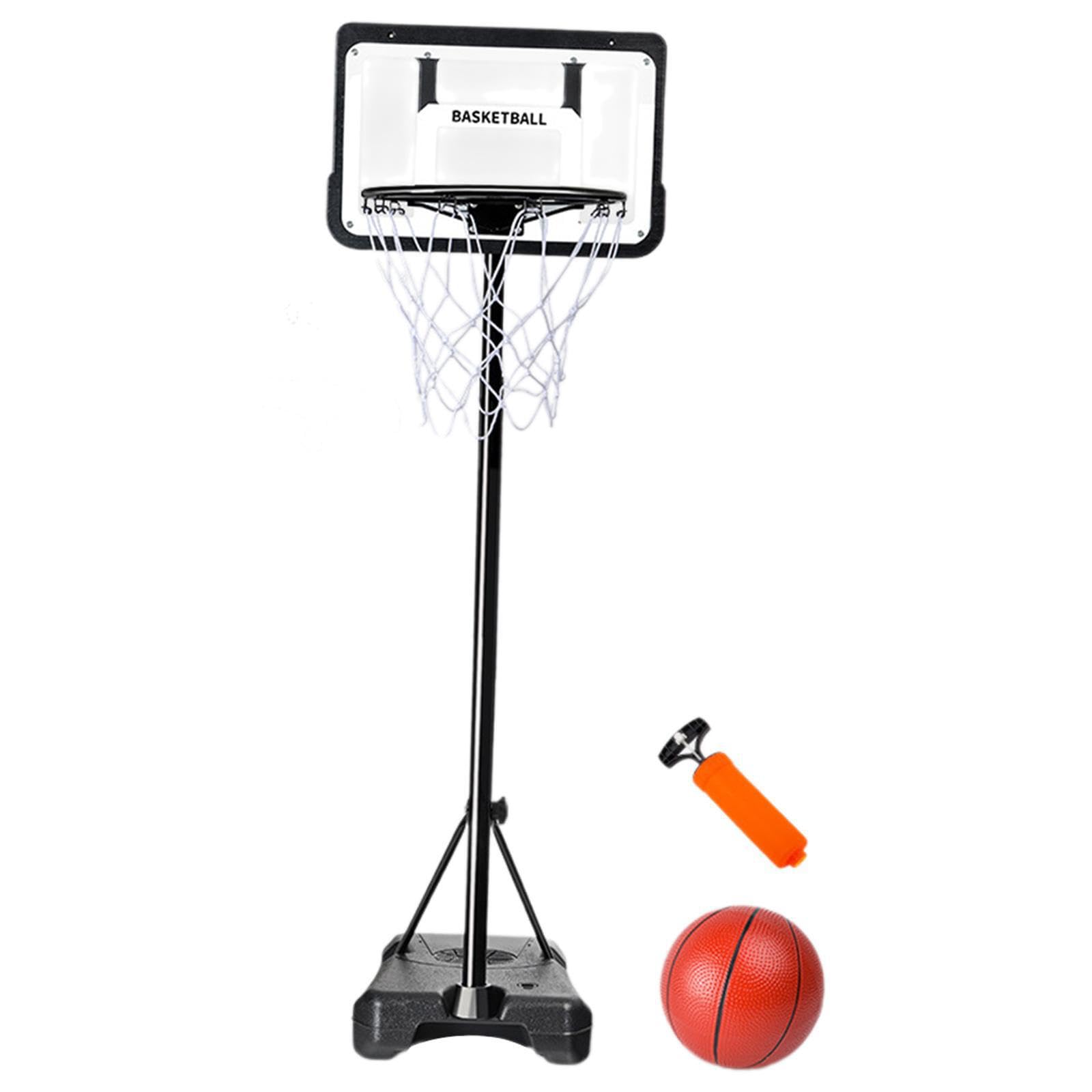 Portería de Baloncesto de Interior con balón y Bomba, fácil de Montar, Altura Ajustable para Que los niños se diviertan en dormitorios o Salas de