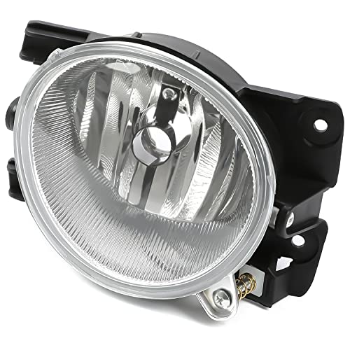 KUAFU Fog Light Lamp Passenger Side Compatible with 2009-2011 Honda Pilot EX-L/EX/LX/Touring Sport Utility 4DR W/O Harness & Bulbs Chrome Housing Clear Lens 1PCS