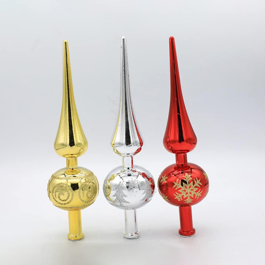 Homoyoyo 10pcs Christmas Tree Topper Star Decoration for Xmas Tree Lightweight Treetop Decor for Home Office and Holiday Events