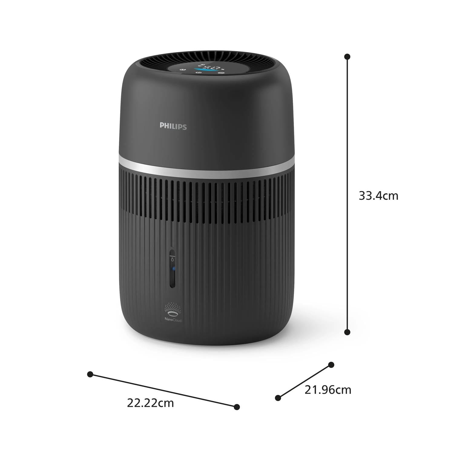 HU4210 – Humidificador ambiente de aire ultrasónico 3,5 litros 300 300 ml/h temporizador negro