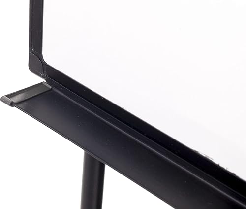 Miniatura 4 de MasterVision Estación de creación de caballete de pizarra blanca de borrado en seco magnético de doble cara ajustable de altura ajustable de 40 x 30