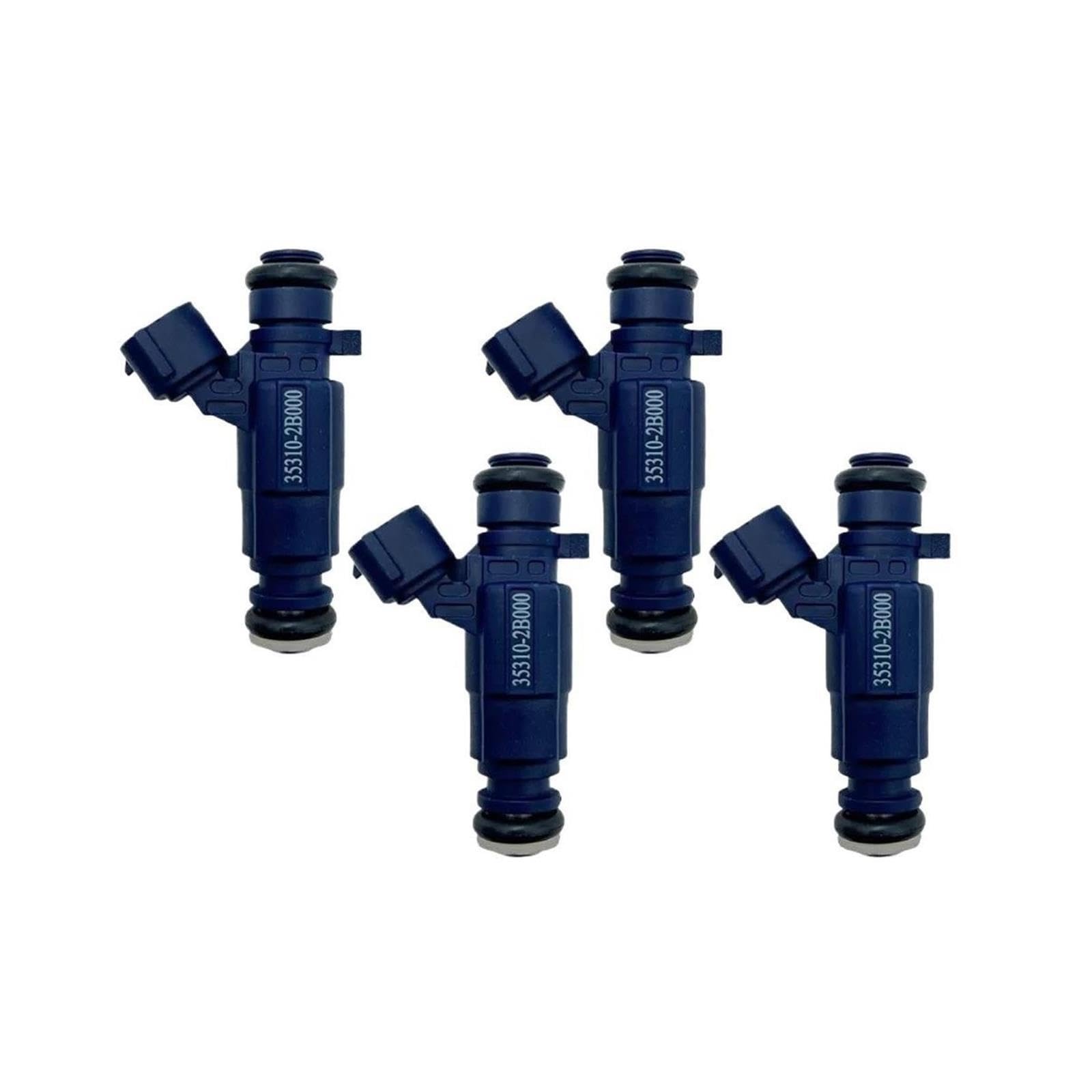 4 Inyectores De Combustible 353102B000, Compatible Con Hyundai Elantra