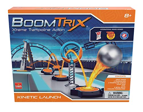 Boomtrix Kinetic Launch by Goliath - Kinetic Metal Ball Chain Reaction Stunt Kit - Fun - Educational - STEM