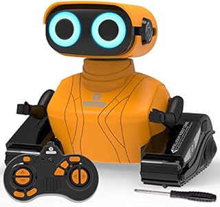 REMOKING Robot Toys for Boys Kids,Remote Control Robot Toys with LED Eyes & Flexible Arms,Dance & Sounds,Toys for 3 4 5 6 Year Old Boys Girls Kids,Children Educational Toys Birthday Gifts(Orange)