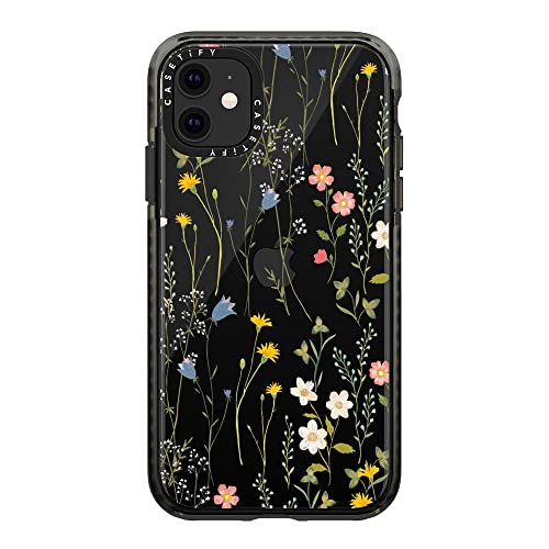 Casetify Impact Case For Iphone 11 - Dreamy Floral Pattern - Clear Black #TOP6