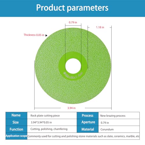 Yanchenli 092101 Indestructible Disc 5.0 -Rock Plate Flat Grinding Blade, Ceramic Tile thumb #2