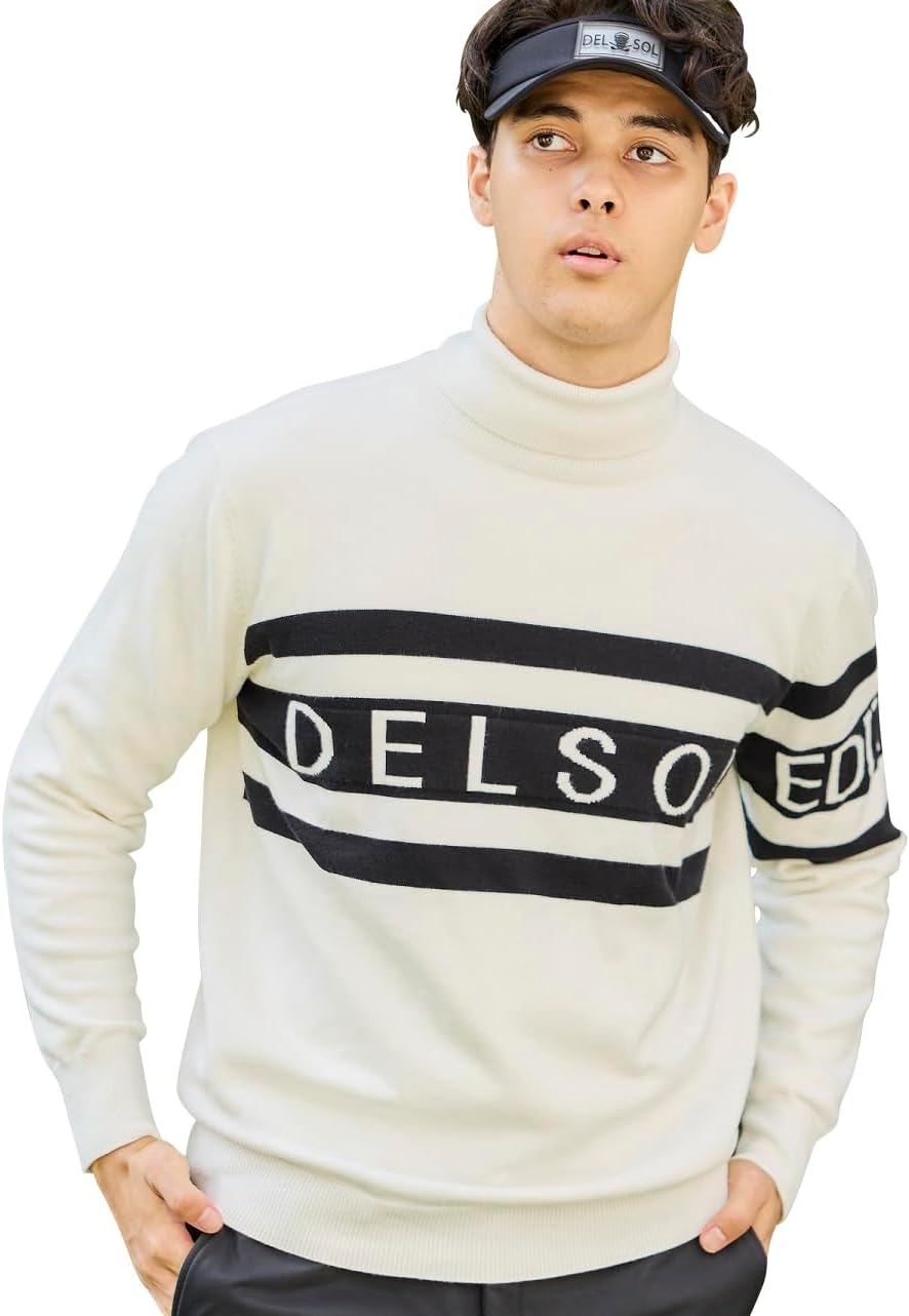 ジーフォアG/FORE ゴルフウェアトップス メンズ 長袖 グレーニット