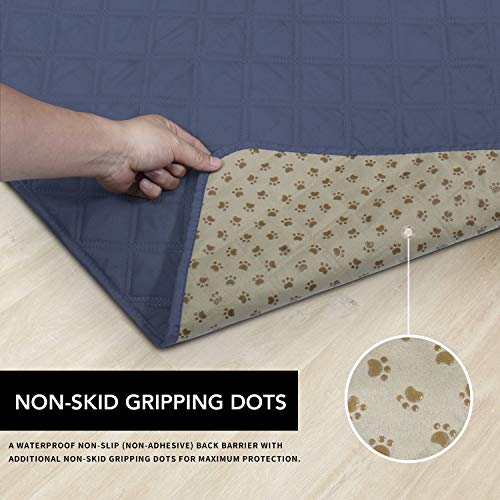 Easy-Going 100% Waterproof Dog Bed Cover, Non-Slip Pet Blanket for Furniture, Washable Couch Cover, Repleasement Sofa Cover (96x82 in,Navy) - Thumbnail 3