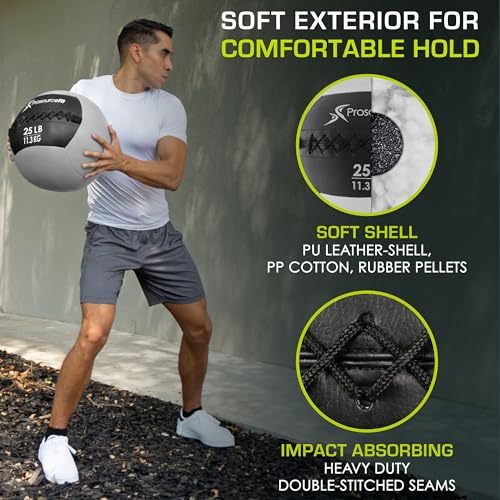 Prosourcefit PS-2215-MWB-25 Soft Medicine Balls, Wall Balls And Full Body Dynamic Exercises thumb #3