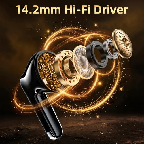 100H Headphones Bluetooth 6.0 Wireless Earbuds, ENC Ear Buds, Air Pro 4 3 view 4