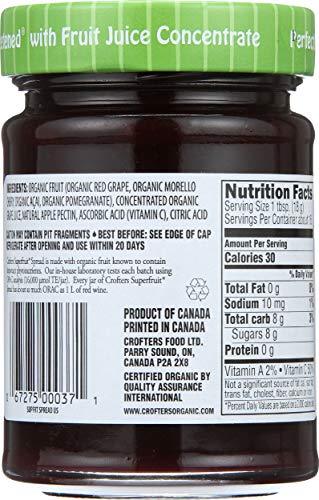 Image of Crofters Organic Superfruit Just Fruit Spread, 10 Oz Jar