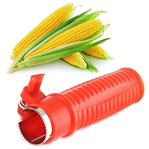 Image of Gambit Plastic Corn Cutter /Stripper with Stainless Steel Blades (Multicolor)