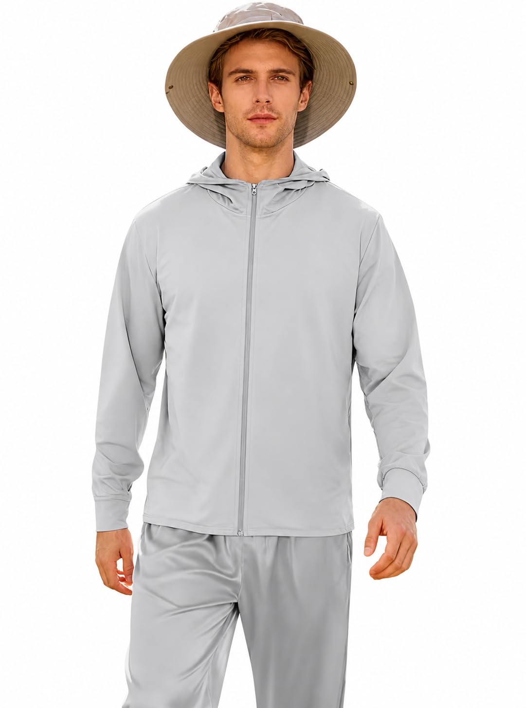 be savage UPF 50+ Summer Sunscreen Jacket For Men Lightweight Anti- Tan Breathable Outdoor Biker Running Jacket-picture-42