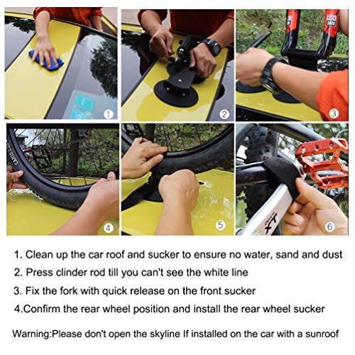 ROCKBROS Suction Bike Rack Car Roof Carrier - Image 7