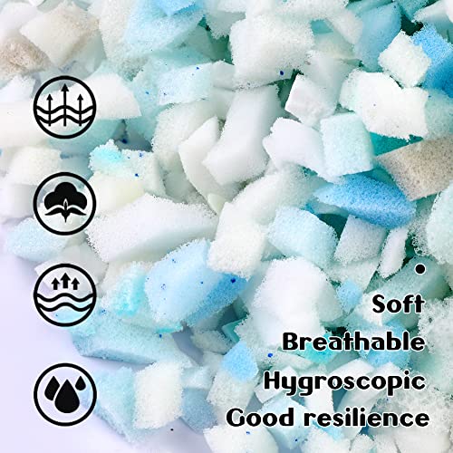 image for ZXIIXZ Bean Bag Filler Foam, 300g Shredded Memory Foam Filling, Shredd