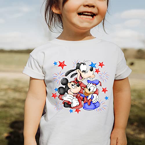 4th of July shirt Mickey patriotic shirt 4th of July outfit cute 4th of July boy girl shirt club house fireworks shirt (3 toddler t-shirt)4